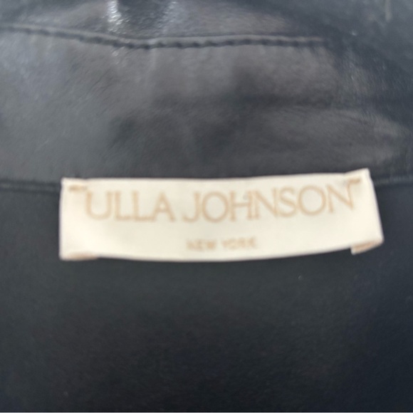 Ulla Johnson Black Leather Jacket (Shacket style) - Picture 4 of 4